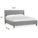 Fernholt Belgian Wheat and Gray King Upholstered Panel Bed