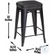 Hank Granite Counter Height Stool Set Of 2