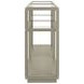 Glaze Bezel Square Glass Top Occassional Table Set
