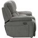 Hooper Alma Gray 78" Manual Reclining Loveseat with Console