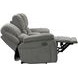 Hooper Alma Gray 78" Manual Reclining Loveseat with Console