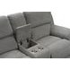 Hooper Alma Gray 78" Manual Reclining Loveseat with Console