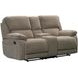 Hooper Alma Tan 78" Manual Reclining Loveseat with Console