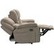 Hooper Alma Tan 78" Manual Reclining Loveseat with Console