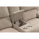 Hooper Alma Tan 78" Manual Reclining Loveseat with Console