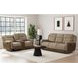 Viper Beige 75" Glider Reclining Loveseat with Console