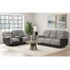 Viper Gray 75" Glider Reclining Loveseat with Console
