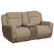 Viper Beige 75" Glider Reclining Loveseat with Console