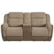 Viper Beige 75" Glider Reclining Loveseat with Console