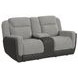 Viper Gray 75" Glider Reclining Loveseat with Console