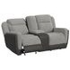 Viper Gray 75" Glider Reclining Loveseat with Console