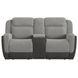 Viper Gray 75" Glider Reclining Loveseat with Console