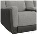 Viper Gray 75" Glider Reclining Loveseat with Console