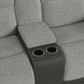Viper Gray 75" Glider Reclining Loveseat with Console
