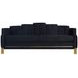 Empire Black 83" Sofa with LED