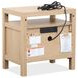 Merrifield Sandstone Beige 2 Drawer Nightstand with USB Charging