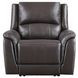 Alexandria Chocolate Power Recliner with USB Charging