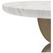 Verge Bronze Metallic and White Marble Top Spot Table