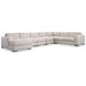 Drew Cream 6 Piece Modular Sectional with LAF Chaise and Pillows