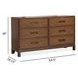 Ridgefield Russet 6 Drawer Dresser