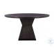 Nolan Black Wood 56" Round Dining Table