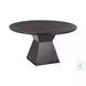 Nolan Black Wood 56" Round Dining Table