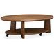 Tanner Tawny Brown Oval Cocktail Table