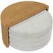 Florence Brown and Gray D Shape Nesting Cocktail Table