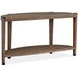 Kaysen Wallaby and Matte Black Demilune Sofa Table