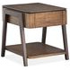 Hallie Milk Chocolate and Dark Chocolate Rectangular End Table