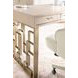 Marlowe Polished Limestone and Gold 56" Writing Desk