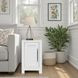 Haven White Rectangular Chairside Table