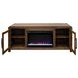 Haven Oak Bourbon 65" TV Stand with Fireplace