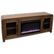 Haven Oak Bourbon 65" TV Stand with Fireplace