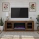Haven Oak Bourbon 65" TV Stand with Fireplace