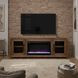 Haven Oak Bourbon 65" TV Stand with Fireplace