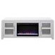 Haven White 65" TV Stand with Fireplace