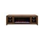 Haven Oak Bourbon 82" TV Stand with Fireplace