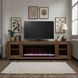 Haven Oak Bourbon 82" TV Stand with Fireplace
