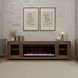 Haven Oak Bourbon 82" TV Stand with Fireplace