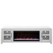 Haven White 82" TV Stand with Fireplace