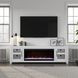 Haven White 82" TV Stand with Fireplace
