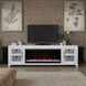 Haven White 82" TV Stand with Fireplace