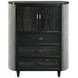 Skyline Onyx and Gray Upholstered Panel Bedroom Set