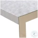 Aster Brass And Capiz Cocktail Table