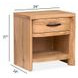Highridge Honey Wheat 1 Drawer Open Nightstand with USB Charging