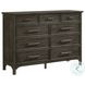 Hawthorne Burnished Clay 9 Drawer Dresser