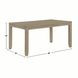 Yorktown Sand 60" Rectangular Dining Table with 6 Side Chairs