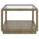 Glaze Quartz Rectangular Glass Top Cocktail Table