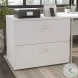 Hybrid White 2 Drawer Lateral File Cabinet
